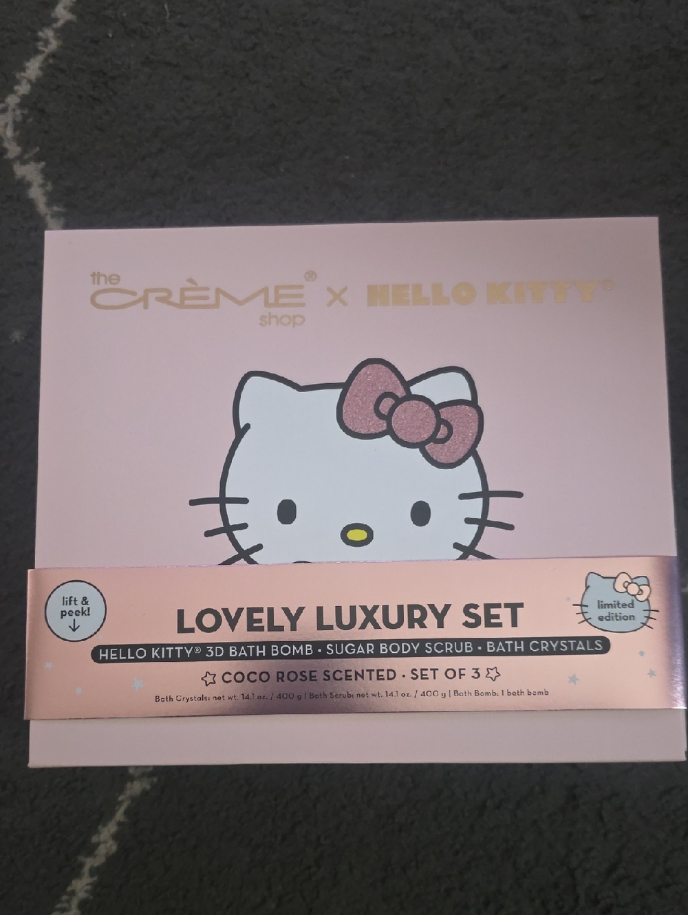 Hello Kitty Pink Coco Rose Bath Gift Set